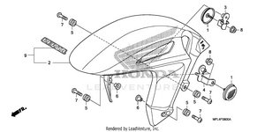 Front Fender Schematic