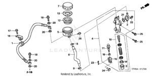 Rear Brake Master        Cylinder Schematic