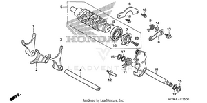 Gearshift Drum Schematic