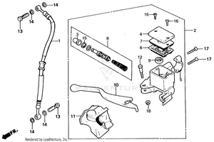 Front Brake Master Cylinder Schematic