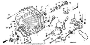 Front Crankcase Cover (trx250te) Schematic