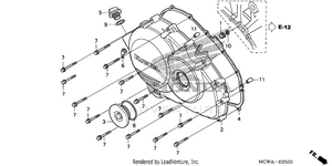 Right Crankcase Cover Schematic