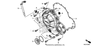 Right Crankcase Cover Schematic
