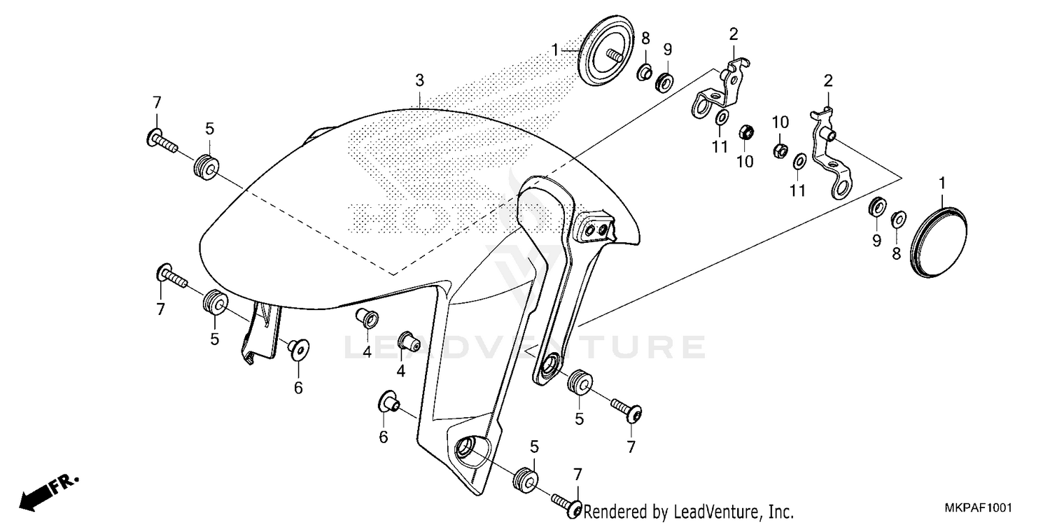 FRONT FENDER             (CBR500RA'22/'23)