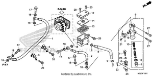 Rear Brake Master        Cylinder (abs) Schematic