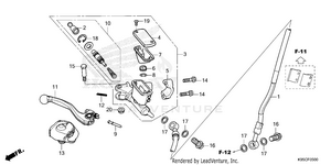Front Brake Master       Cylinder Schematic