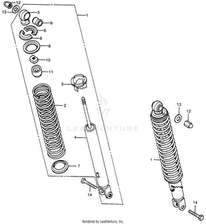 Rear Shock Absorber Schematic