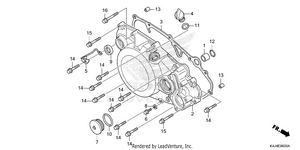 Right Crankcase Cover Schematic