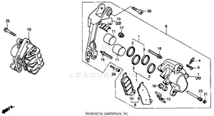 Front Brake Caliper Schematic