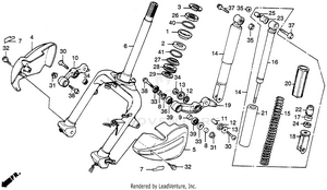 Front Fork 85-87 Schematic
