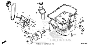 Oil Pan@oil Pump Schematic