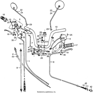 Handlebar + Cables + Switches Schematic