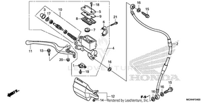 Front Brake Master       Cylinder Schematic