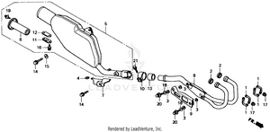 Exhaust Muffler 91-92 Schematic
