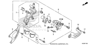 Rear Brake Caliper Schematic