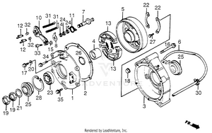 Rear Brake Drum Schematic