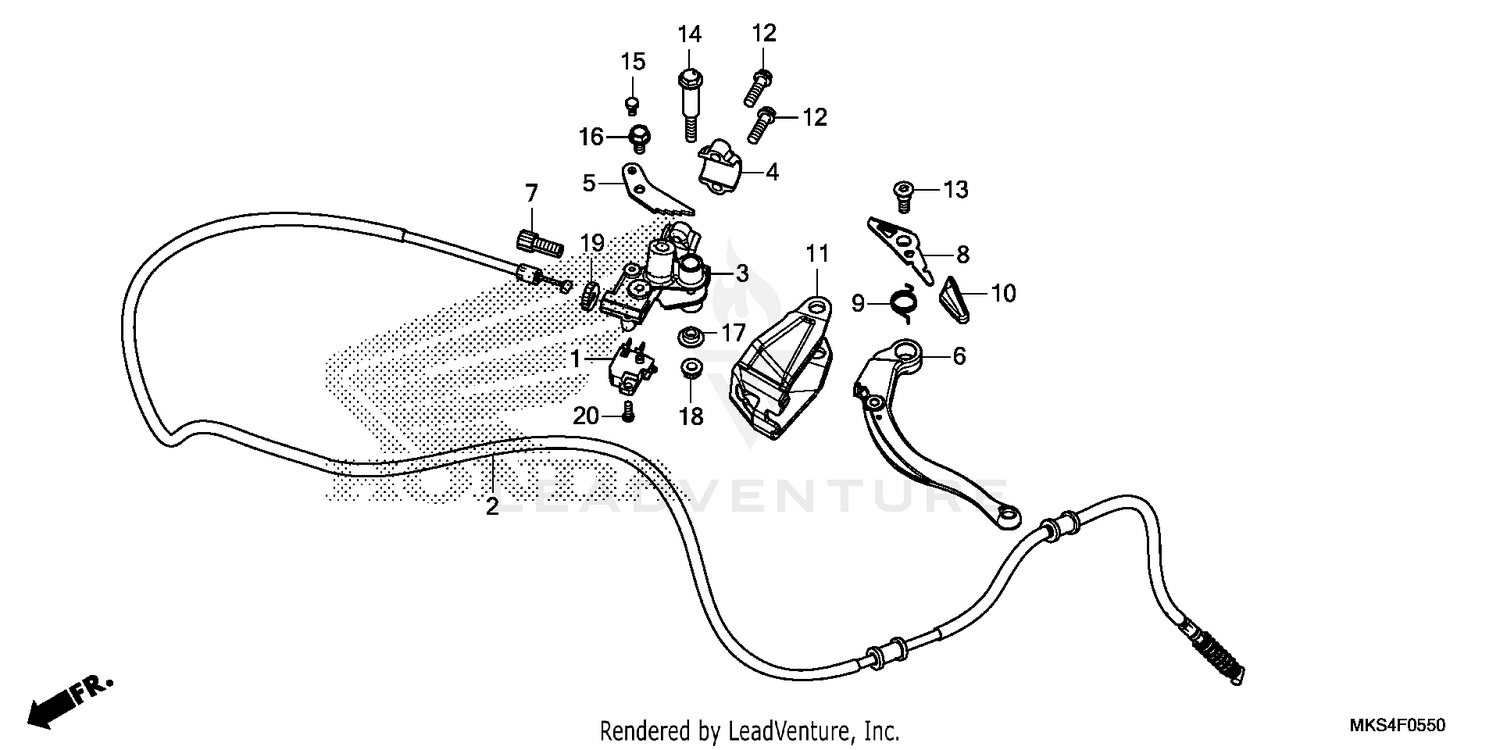 PARKING BRAKE LEVER