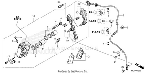 Front Brake Caliper Schematic