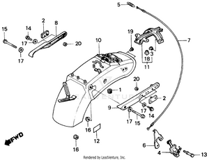 Rear Fender Schematic