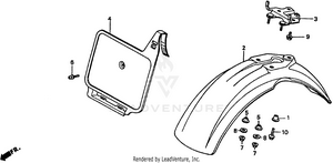 Front Fender Schematic