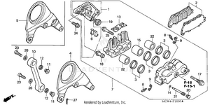 Rear Brake Caliper Schematic