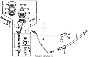 Rear Master Cylinder Schematic