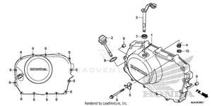 Right Crankcase Cover (2) Schematic