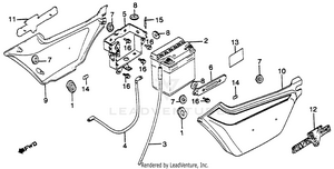 Side Cover + Battery Schematic