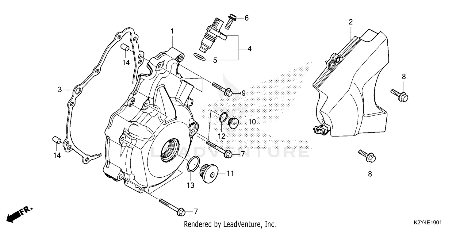 LEFT CRANKCASE COVER     (CMX300A3)