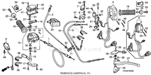 Handle Levers + Switches + Cables Schematic