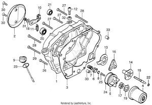 Right Crankcase Cover Schematic