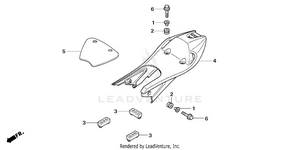 Seat + Rear Cowl Schematic