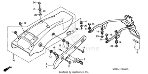 Rear Fender Schematic