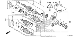 Front Knuckle@driveshaft Schematic