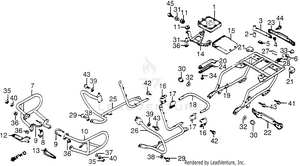 120i/a/lengine Guard + Saddlebag Stay 84-85 Schematic