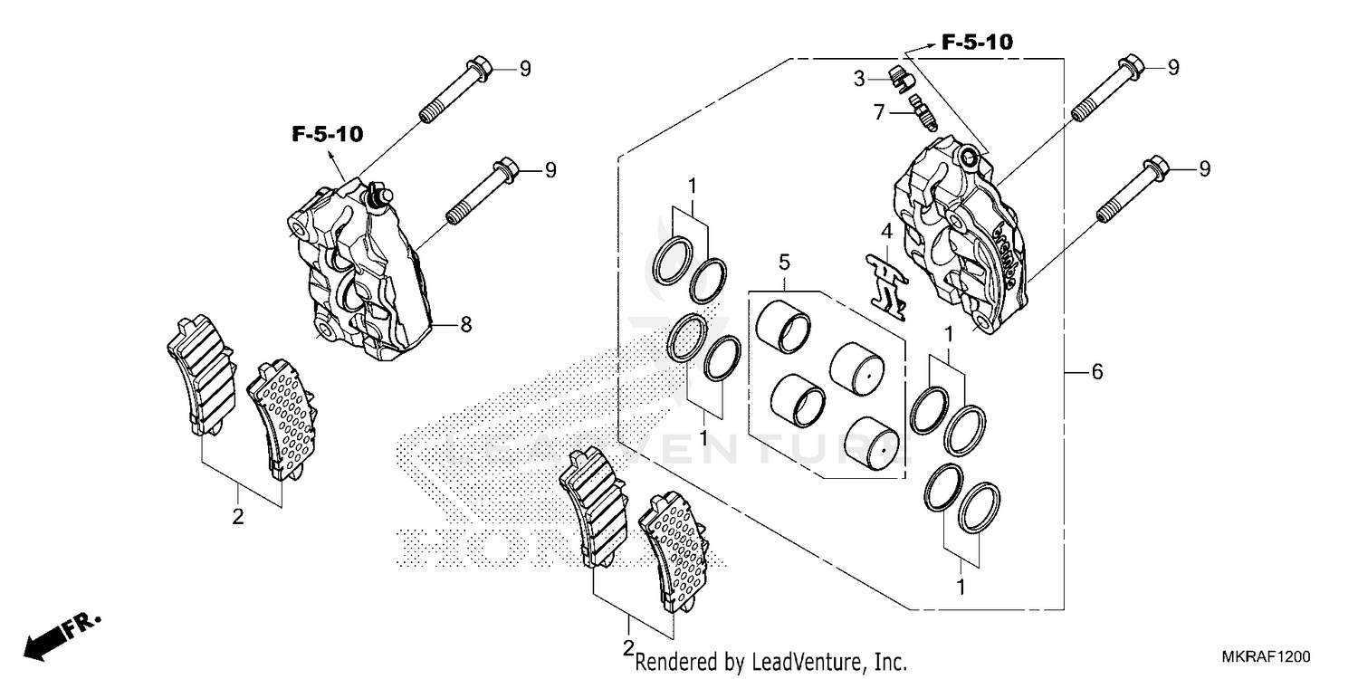 FRONT BRAKE CALIPER