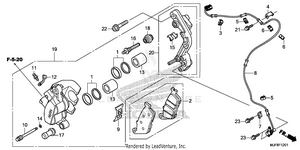 Front Brake Caliper (2) Schematic