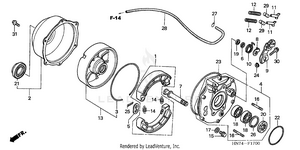Rear Brake Panel Schematic