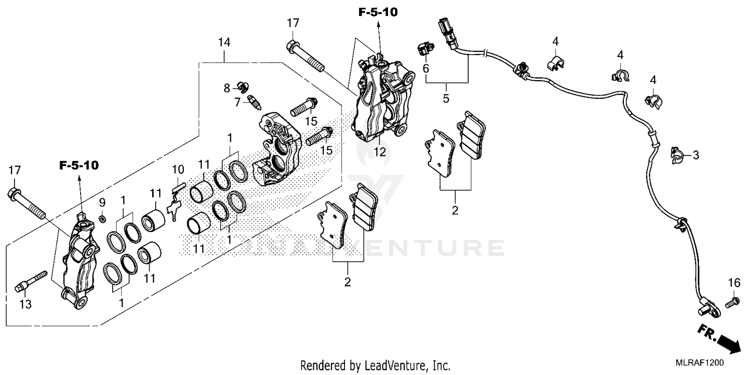 FRONT BRAKE CALIPER