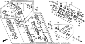 Rear Shock Absorber 98-99 Schematic