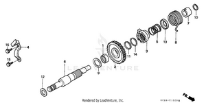 Kick Starter Spindle Schematic