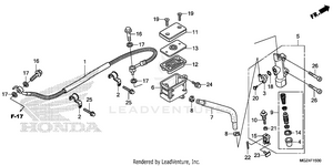 Rear Brake Master        Cylinder (1) Schematic