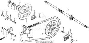 Rear Wheel Axle Schematic
