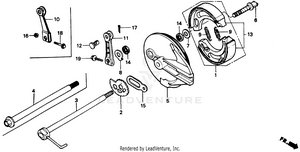 Rear Brake Panel Schematic