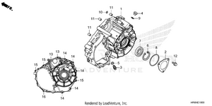 Rear Crankcase Cover Schematic