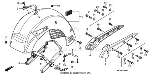 Rear Fender@grab Rail Schematic
