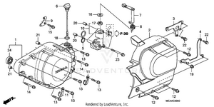 Left Crankcase Cover Schematic