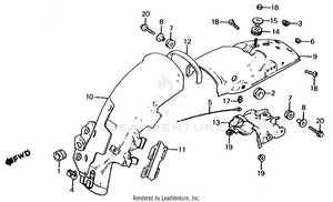 Rear Fender Schematic
