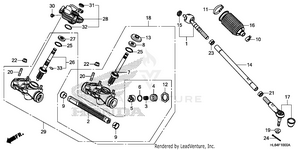 Steering Gear Box@tie Rod Schematic