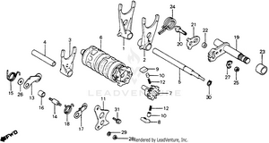 Gearshift Drum 81-82 Schematic